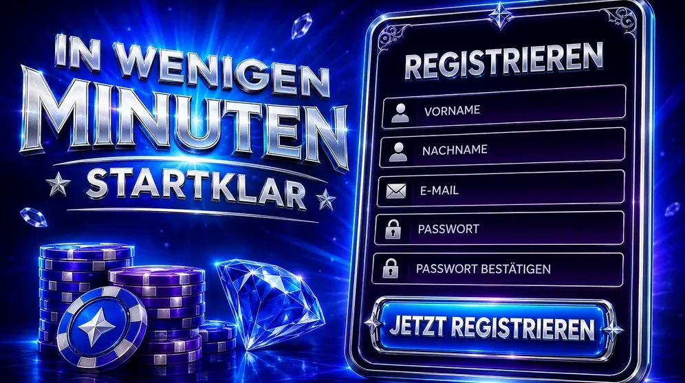 Registrierungsformular mit Eingabefeldern auf dem Bildschirm