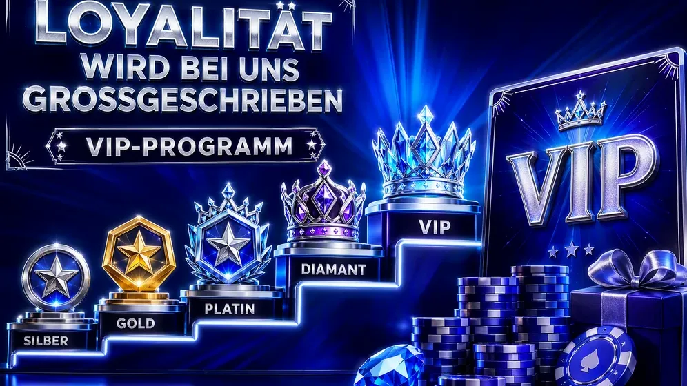 VIP-Stufenleiter mit Gold- und Platinsymbolen